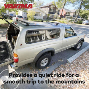 Yakima HD Track 72 Inch Car Roof Top Rack Mounting System with CapNuts, Black