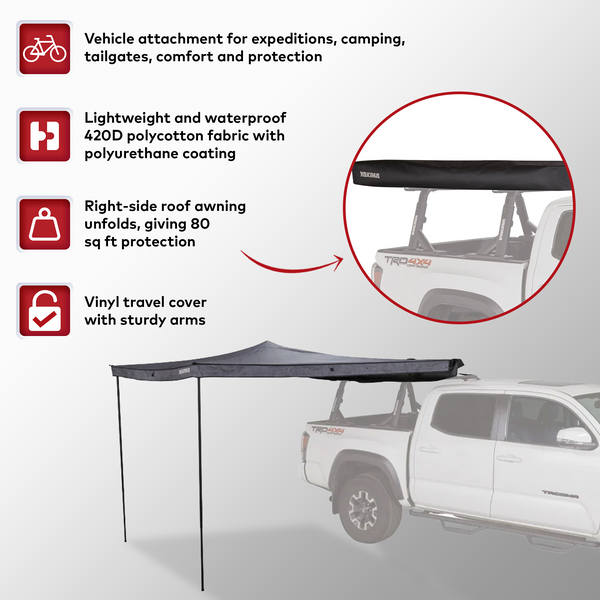 Yakima MajorShady 270 RH Vehicle Roof Mounted Awning Rugged Vinyl Travel Cover