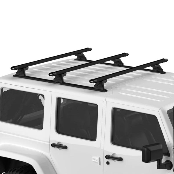 Yakima RibCage JK 4DR Custom Rooftop Track System with Internal Supports, Black