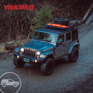 Yakima RibCage JK 4DR Custom Rooftop Track System with Internal Supports, Black