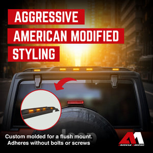 AMERICAN MODIFIED Rear Roof Spoiler for 2018-2024 Jeep Wrangler JL Model Only
