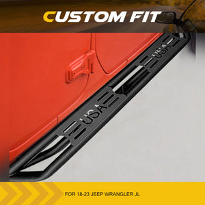 AMERICAN MODIFIED USA Style Side Step Bars for 2018 to 2023 Jeep Wrangler JL