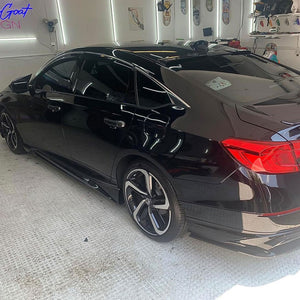 AMERICAN MODIFIED Stylish Side Skirts Fit for 2018 to 2023 Honda Accord, Black