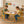 PJ Wood 3 Piece Table and Chairs Set with Natural Finish and Dry Erase Surface
