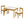 PJ Wood 3 Piece Table and Chairs Set with Natural Finish and Dry Erase Surface
