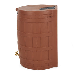 Good Ideas Rain Wizard Storage 50 Gallon Rain Barrel, Terra Cotta, (4 Pack)