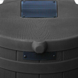 Good Ideas Rain Wizard 40 Gallon Capacity Plastic Rain Barrel, Black (2 Pack)