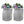 Good Ideas Rain Wizard 50 Gallon Plastic Rain Barrel Urn, Light Granite (2 Pack)