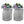 Good Ideas Rain Wizard 50 Gallon Plastic Rain Barrel Urn, Light Granite (2 Pack)
