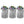 Good Ideas Rain Wizard 50 Gallon Plastic Rain Barrel Urn, Light Granite (3 Pack)