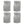 Good Ideas Rain Wizard 50 Gallon Plastic Rain Barrel Urn, Light Granite (4 Pack)