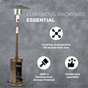 Four Seasons Courtyard 40,000 BTU Steel Outdoor Patio Heater, Bronze Finish - TRAPSKI