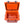 CAMP-ZERO 10 Liter 10.6 Quart Lidded Cooler with 2 Molded In Cup Holders, Orange