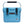 CAMP-ZERO 10 Liter 10.6 Quart Lidded Cooler with 2 Molded In Cup Holders, Sky
