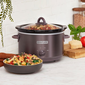 Crock-Pot Manual Design Series 4.5 Quart 3 Setting Slow Cooker, Cafe Mocha