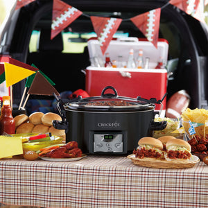 Crock-Pot 7 Quart Cook n' Carry Programmable Countdown Slow Cooker for 8 People - TRAPSKI
