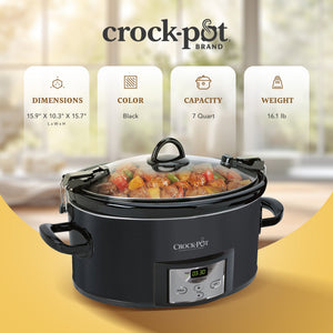 Crock-Pot 7 Quart Cook n' Carry Programmable Countdown Slow Cooker for 8 People - TRAPSKI