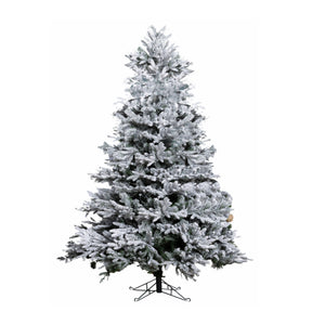 7 Ft Snow-Flocked PE/PVC Hybrid Christmas Tree