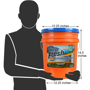 Ultra Fresh 6X Platinum 5 Gal Laundry Detergent, Up to 640 Loads, Mountain Fresh