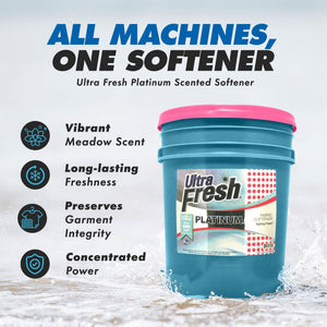 Ultra Fresh Platinum 5 Gal Spring Fresh Fabric Softener Up to 640 Loads w/Pump - TRAPSKI