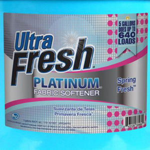 Ultra Fresh Platinum 5 Gal Spring Fresh Fabric Softener Up to 640 Loads w/Pump - TRAPSKI
