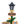 Sitting Dog Solar Lantern Planter Statue