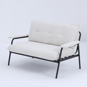 Modern Metal Frame Sofa With Sponge Filling For Compact Spaces And Versatile Use