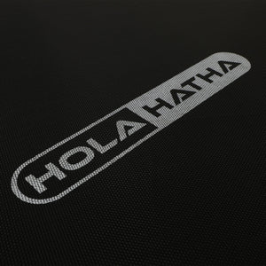 HolaHatha 48 Inch Foldable Mini Fitness Trampoline with Adjustable Handle, Black