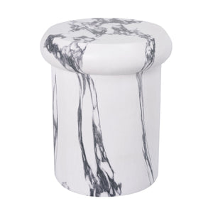 18.11"H Sculptural MGO Side Table