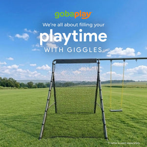 gobaplay Bounce Back Net , 126”x75” Rebounder Attachment, Swingset Not Included