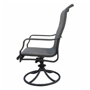 Four Seasons Courtyard Tuscany 6 Piece Swivel Rocker Chair Set w/ Aluminum Frame