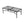 Four Seasons Courtyard Sunny Isles Tempered Glass Top Patio Dining Table, Black