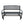 Four Seasons Courtyard Outdoor Steel Glider Bench with 500 Pound Capacity, Black