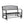 Four Seasons Courtyard Outdoor Steel Glider Bench with 500 Pound Capacity, Black