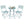 Four Seasons Courtyard Padova Foldable 3 Piece Steel Bistro Dining Set, Blue