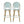 29.5' Outdoor PE Rattan and Aluminum French Barstools, Set of 2