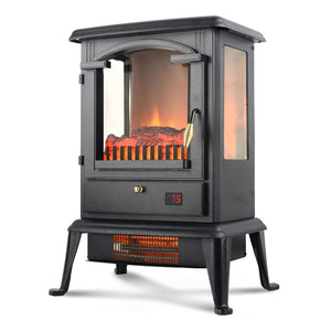 VOLTORB Freestanding Portable Electric Fireplace Heater Stove w/Remote (2 Pack)