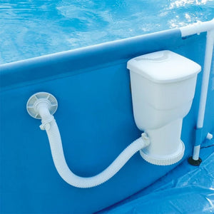 Summer Waves 15 Feet x 33 Inches Metal Frame Above Ground Pool Set with Pump