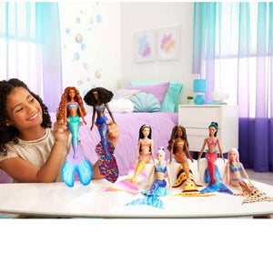 Disney the Little Mermaid Ariel And Sisters Small Doll Set With 7 Mermaid Dolls