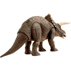 Jurassic World Triceratops Dinosaur Toy Habitat Defender Figure for 4 Years Plus