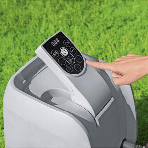SaluSpa Color Changing Waterfall Accessory w/ Bestway SaluSpa AirJet Hot Tub
