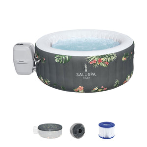 Bestway SaluSpa Aruba AirJet Inflatable Hot Tub with 2 SaluSpa Non-Slip Spa Seat