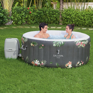 Bestway SaluSpa Aruba AirJet Inflatable Hot Tub with 2 SaluSpa Non-Slip Spa Seat