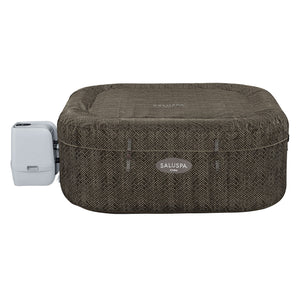 Bestway SaluSpa AirJet Inflatable Square Hot Tub with 4 Non Slip Pool & Spa Seat