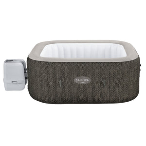 Bestway SaluSpa AirJet Inflatable Square Hot Tub with 4 Non Slip Pool & Spa Seat