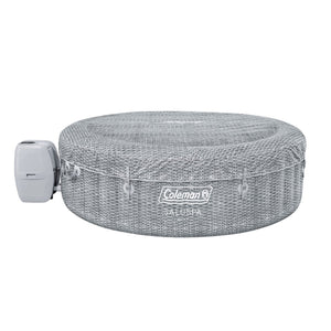 Bestway Coleman Sicily AirJet Inflatable Round Hot Tub with 2 SaluSpa Seat, Gray