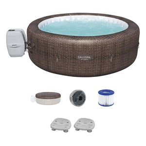 Bestway St Moritz AirJet Inflatable Hot Tub with 2 SaluSpa Non-Slip Spa Seat