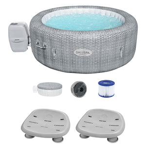 Bestway Coleman Honolulu AirJet Inflatable Hot Tub with 2 SaluSpa Non-Slip Seat