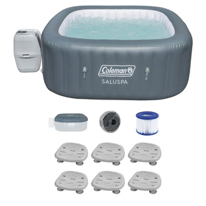Bestway Hawaii Inflatable Hot Tub with EnergySense Cover and 6 SaluSpa Spa Seat