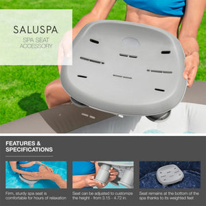 Bestway Coleman Miami AirJet Hot Tub with 2 SaluSpa Seat and 2 Headrest Pillows